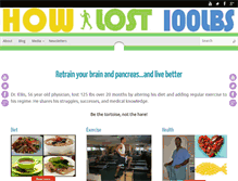 Tablet Screenshot of howilost100lbs.com
